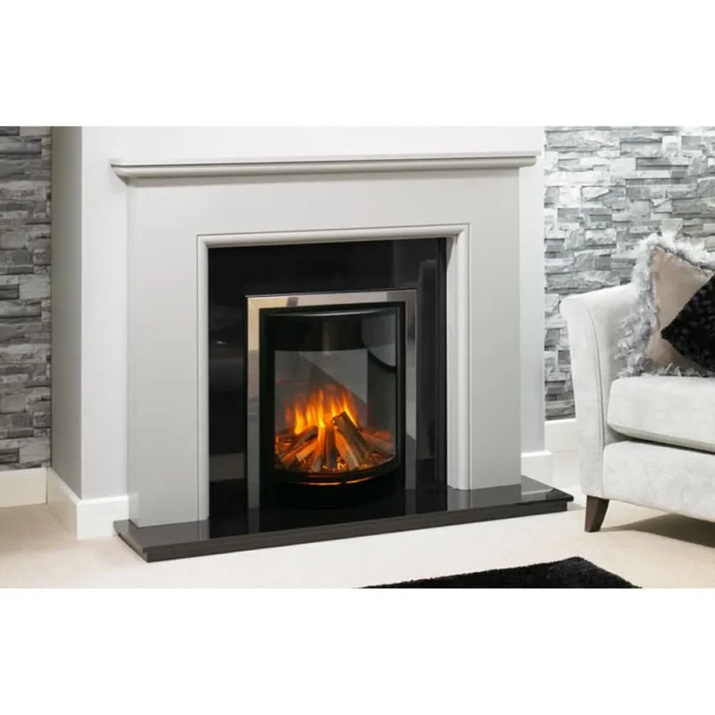 sphera 16 electric fireplace insert black nickel evsph16bn