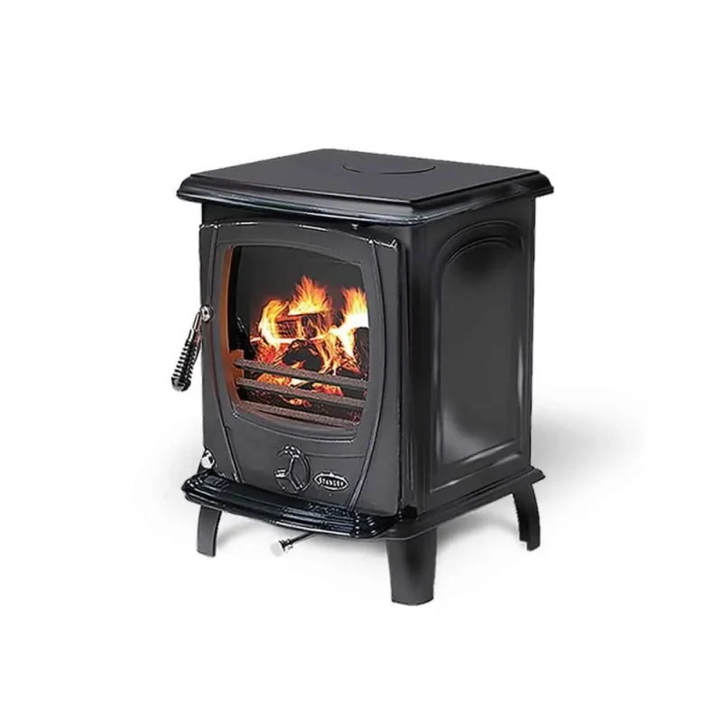 stanley aoife 7 3kw eco multi fuel stove enamel black