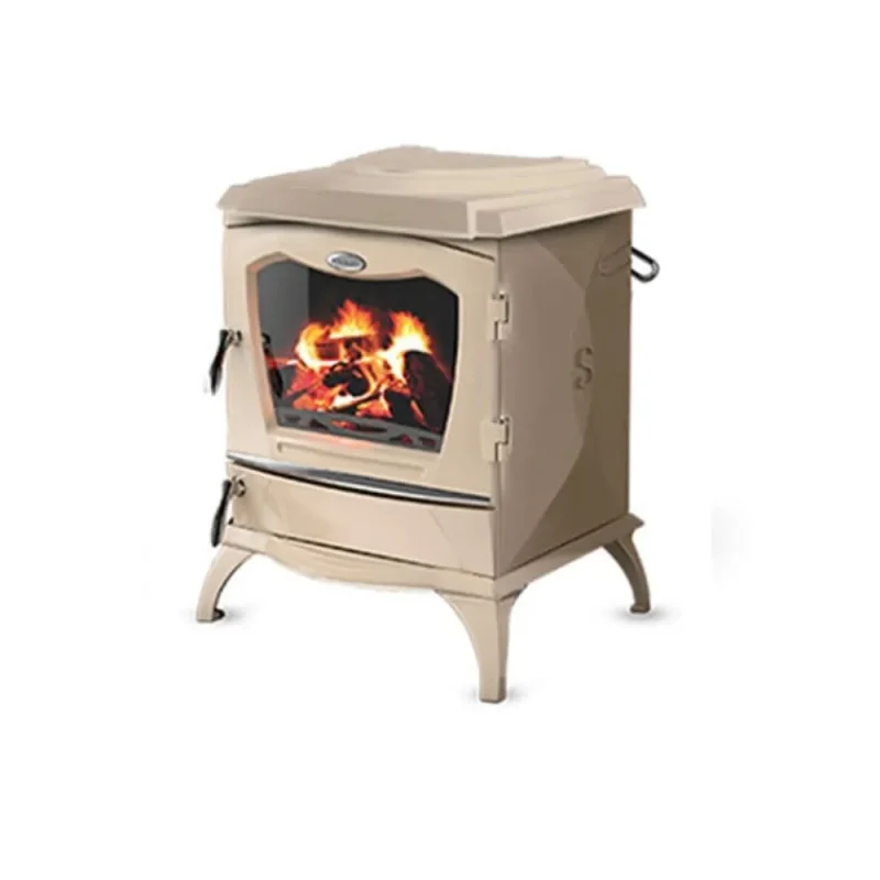 stanley lismore 10 6kw multi fuel stove in cream enamel