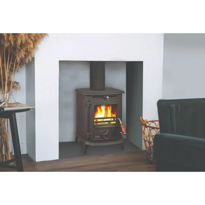 stanley oisin 6 4kw eco multi fuel stove matt black