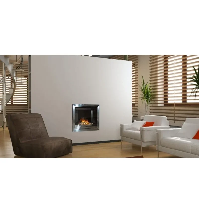 topaz electric fireplace insert chrome finish evonic evetopch