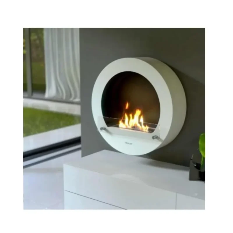 wall mounted white bio ethanol stove henley hamburg bio af 13008