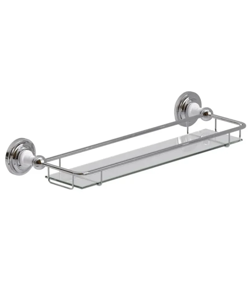 westbury chrome glass shelf elegant wes026 storage solution